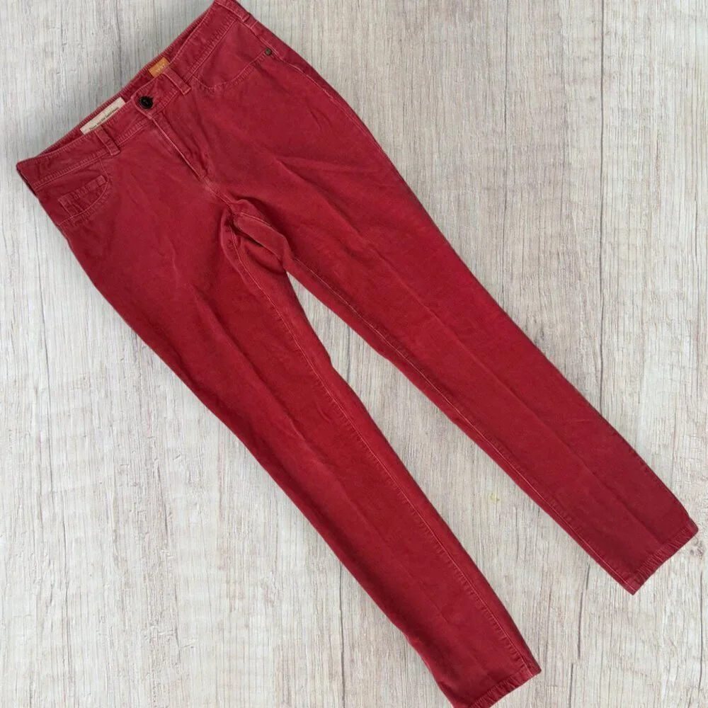 PILCRO Anthropologie Pilcro Serif Cords Corduroy Skinny Button Fly Pants 27